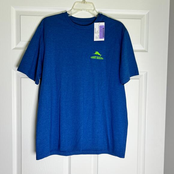 Tommy Bahama Support Your Local Bar Short Sleeve Graphic Tee Men's M Blue NWT - Picture 3 of 8